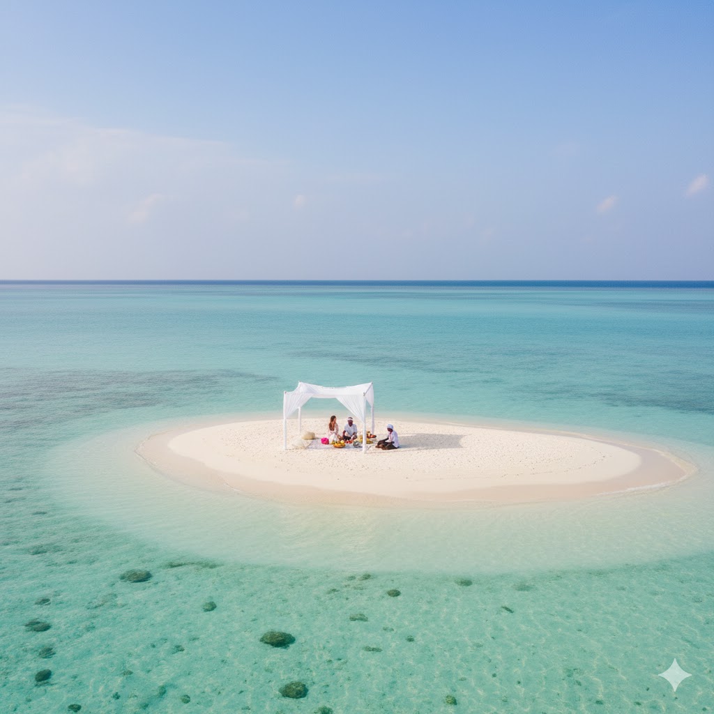 Soft morning light over a quiet Zanzibar shoreline